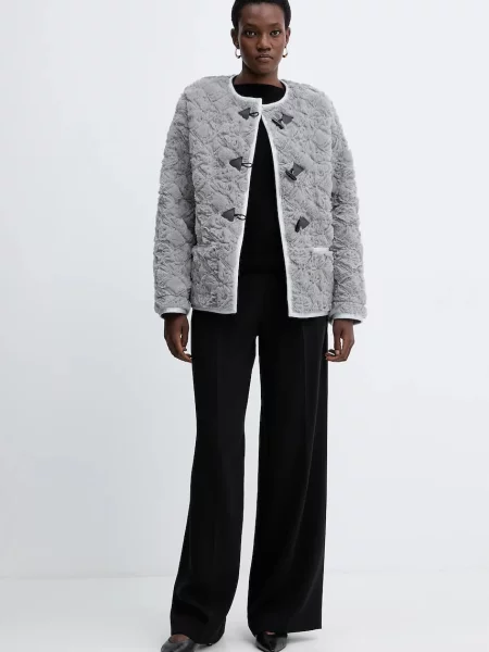 Forte Forte kurtka przejściowa oversize szary