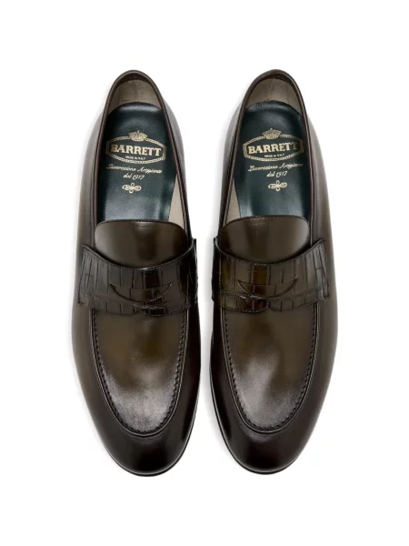 Pantofi loafer Barrett din piele verde