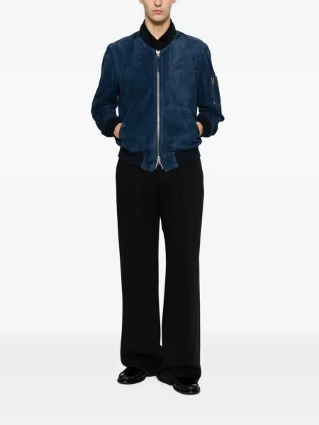 Geanta de piele Tom Ford albastru