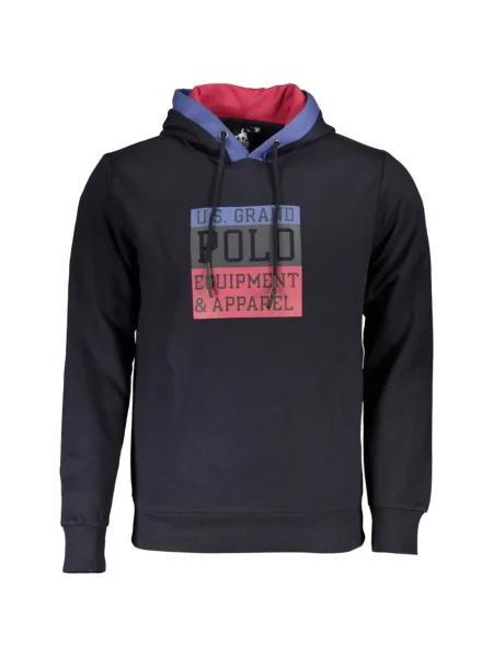 Hanorac cu glugă U.s. Grand cu imagine albastru