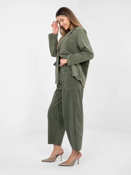 Pantaloni Rue Paris kaki