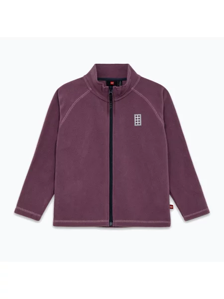 Bluza polarowa dziecięca LEGO Lwsinclair dark purple fioletowy