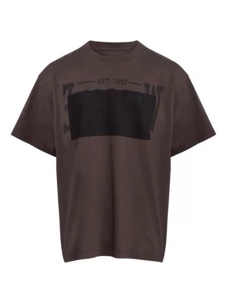 Tricou Mm6 Maison Margiela cu imagine maro