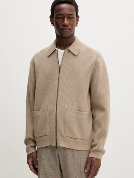 Les Deux kardigan Fischer brązowy