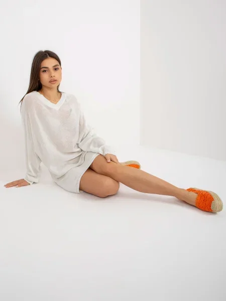 Pulover Fashionhunters alb