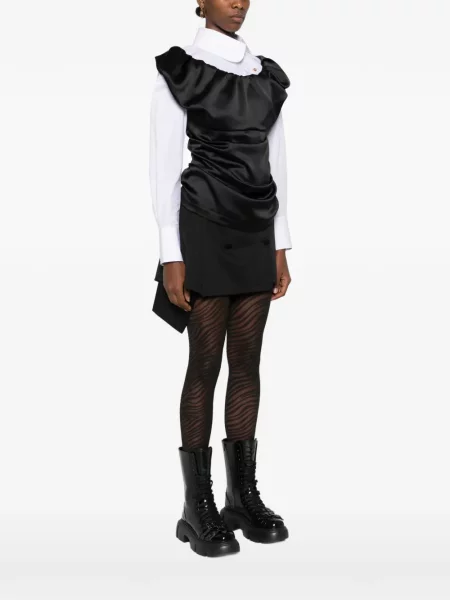 Top Vivienne Westwood drapat negru