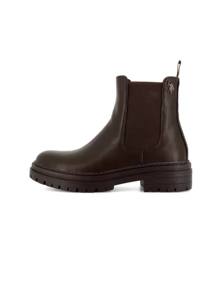US POLO ASSN. Nízké kozačky Nikita tmavě hnědá
