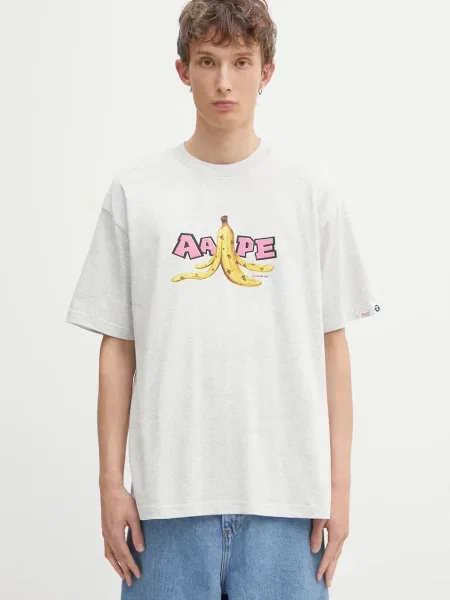 AAPE tricou din Theme Main cu model gri