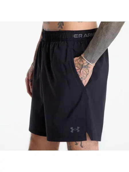 Pánske tréninkové šortky Under Armour Vanish Woven Shorts black/castlerock čierna