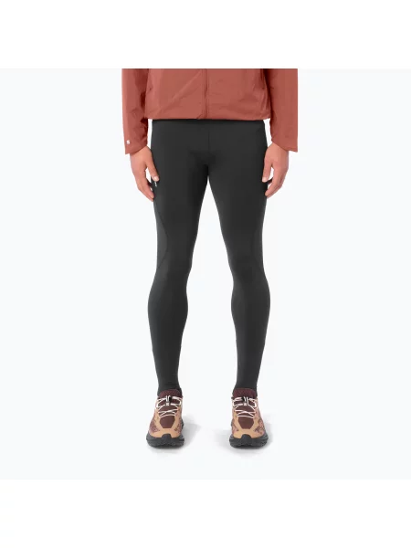 Legginsy do biegania Salomon Shakeout Core Warm Tights deep black czarne