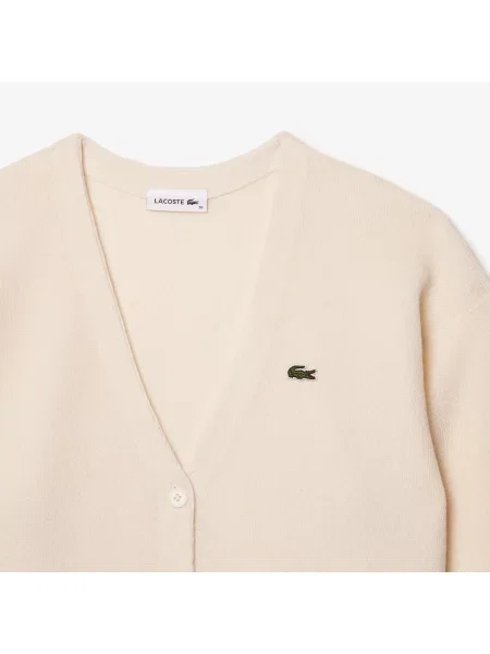 Kardigan Lacoste biały