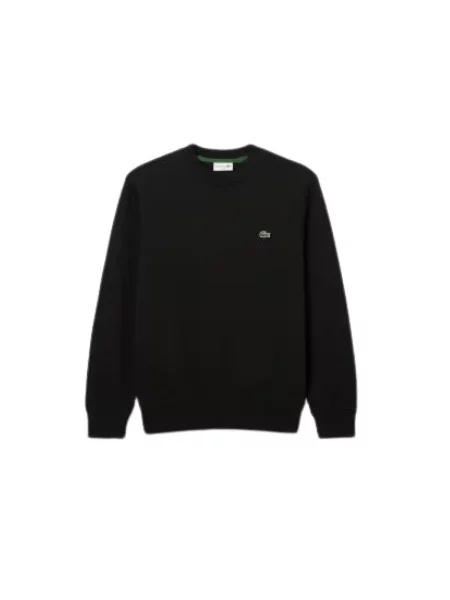 Bluza Lacoste z długim rękawem polarowa czarna