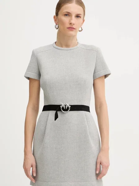 Pinko rochie cu lână gri