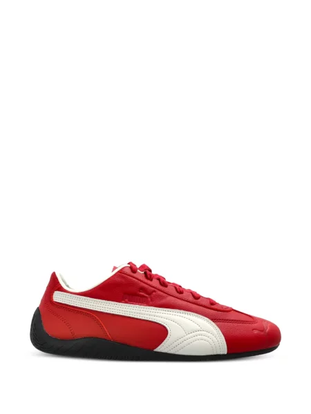 Sneakerși Puma din piele roșu