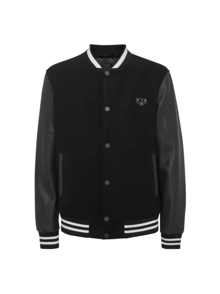 Kurtka skórzana Philipp Plein czarna