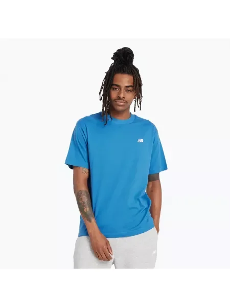 Мъжка тениска New Balance Small Logo blue agate синьо