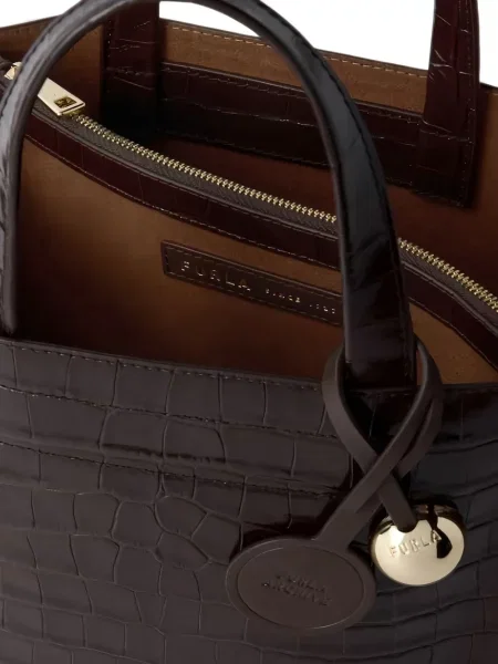 Geantă shopper Furla maro