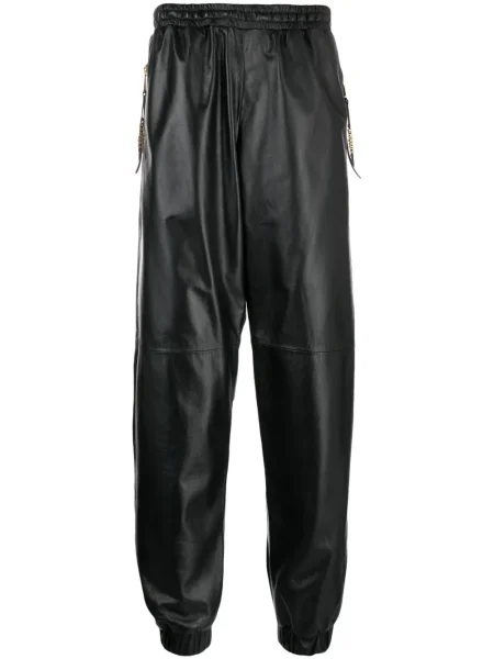 Cropp pantaloni Moschino din piele negru