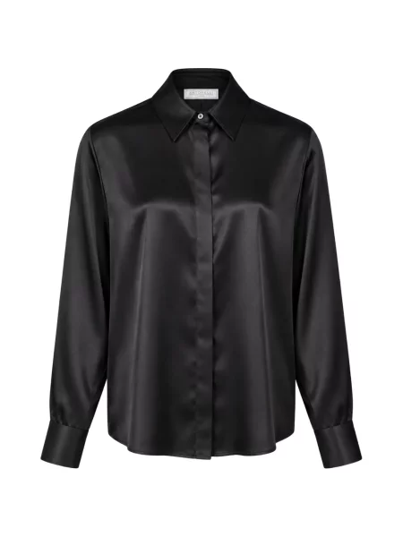 Cămașă Antonelli din satin negru