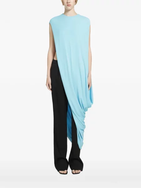 Top Tom Ford asimetric albastru