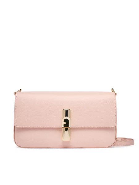 Furla Τσάντα Iride S CN Ανοιχτό ροζ