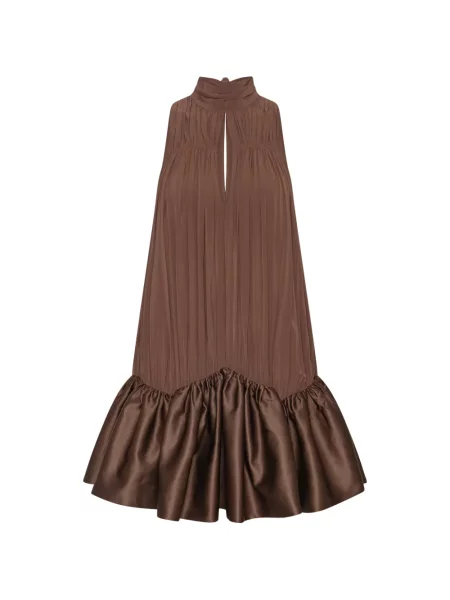 Rochie mini Rotate Birger Christensen de costum maro