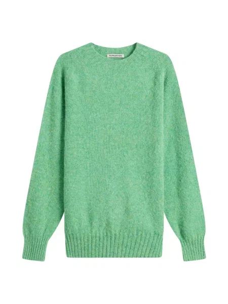 Sweter Ymc z okrągłym dekoltem zielony