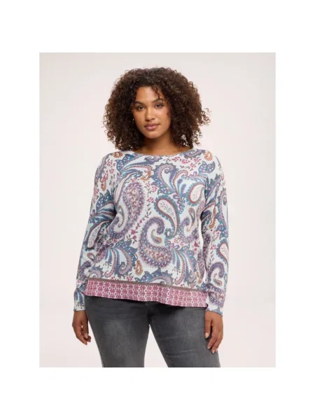 Sweter Fiorella Rubino niebieski