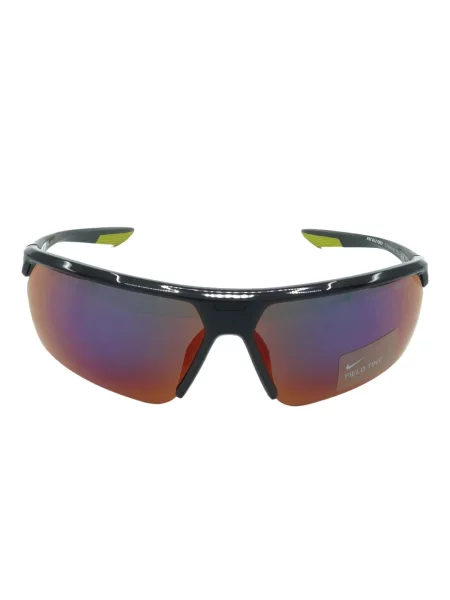 Ochelari de soare Nike cu cordon din jerseu cu imprimeu abstract gri