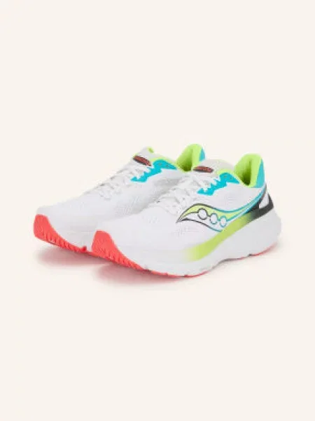 Saucony Běžecké Boty Guide 19 / neonově žlutá / neonově modrá bílá