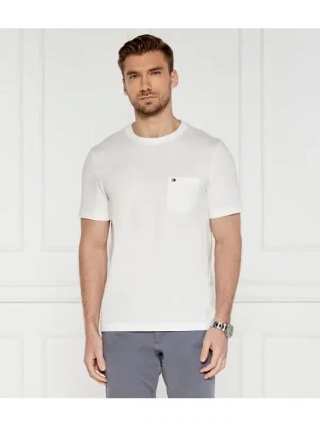 Tommy Hilfiger Tricou POCKET TEE alb