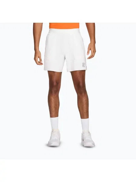Тенісні шорти Nike Court Dri-Fit Advantage 6" white/black білі