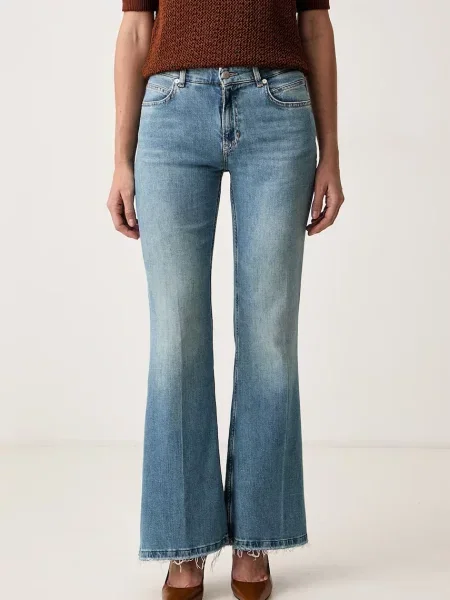 BOSS Orange blugi bootcut pentru femei C_GLORIA LR albastru