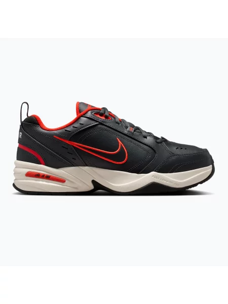Férfi edzőcipők Nike Air Monarch IV dark smoke grey/picante red/black. Méret: 42 EU fekete
