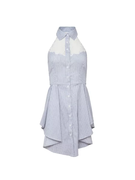 Rochie mini Fleur Du Mal din dantelă albastru