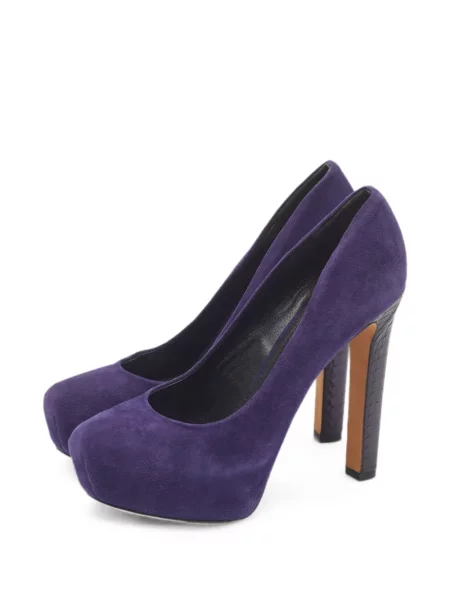 Pantofi cu toc Brian Atwood cu platformă violet