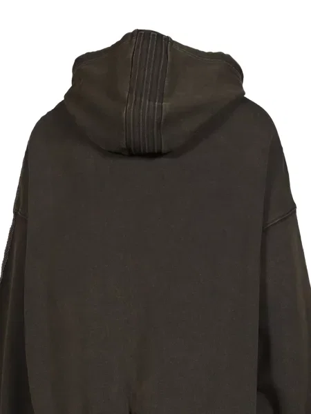 Decupat tricou Adidas tricotate cu decolteu rotund alb