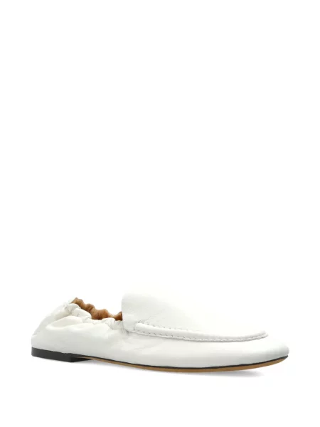 Pantofi loafer Odissì din piele alb