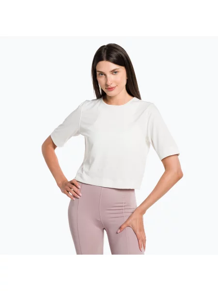 Tričko Calvin Klein Knit white suede bílé
