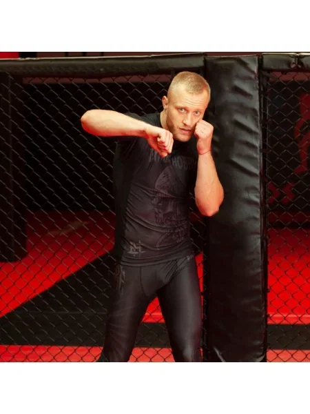 Koszulka Rashguard MMA na Siłownię EXTREME HOBBY NIGHTMARE 2 czarna