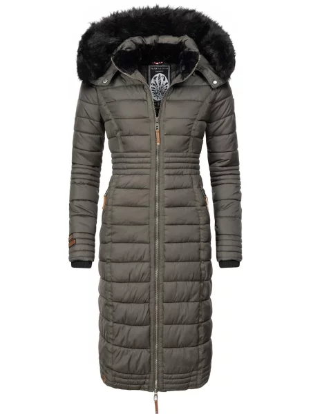 NAVAHOO Palton de iarnă Umay pământiu negru