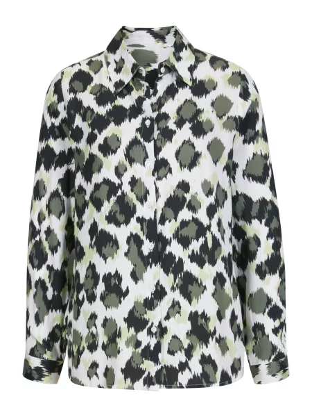 Heine Bluză ecru / verde negru