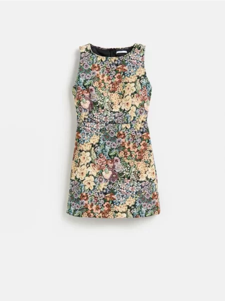 Reserved Rochie mini cu model multicolor