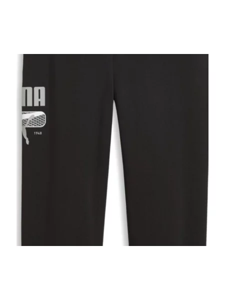 Pantaloni sport Puma cu autograf negru
