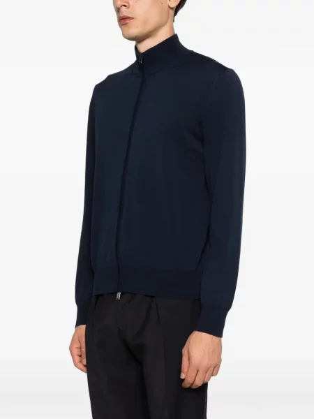 Cardigan Canali tricotate albastru