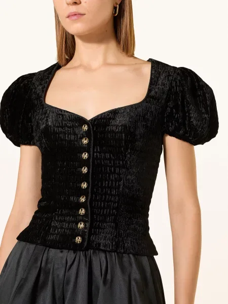 Bluzka Kinga Mathe z gorsetem czarna