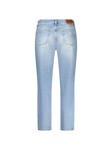 Talia jeansy Guess z wysoką talią niebieskie