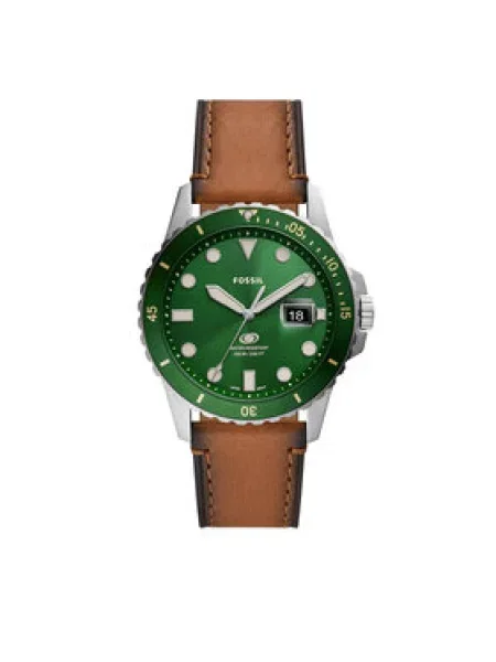 Fossil ceas barbati argintiu albastru