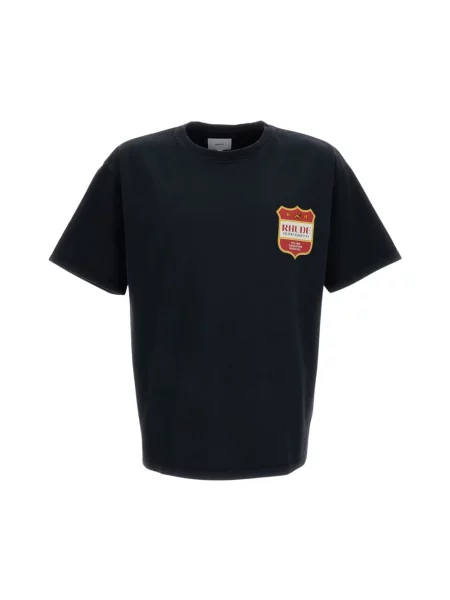 RHUDE T-shirt oversize czarna