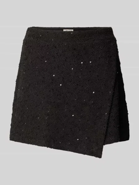 Szorty w stylu kopertowym o kroju regular fit model NINKY' Ichi czarne